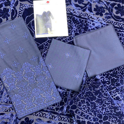 Gulmohar By Anaya Noor Embroidered Slub Wool 3-PC