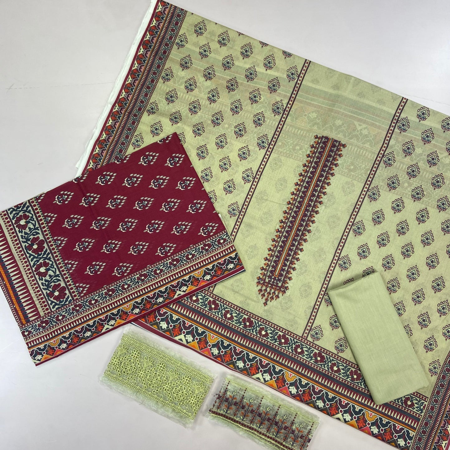 Gull-e-Noor By Anaya Noor Prints & Emb Patch Lawn 3-PC