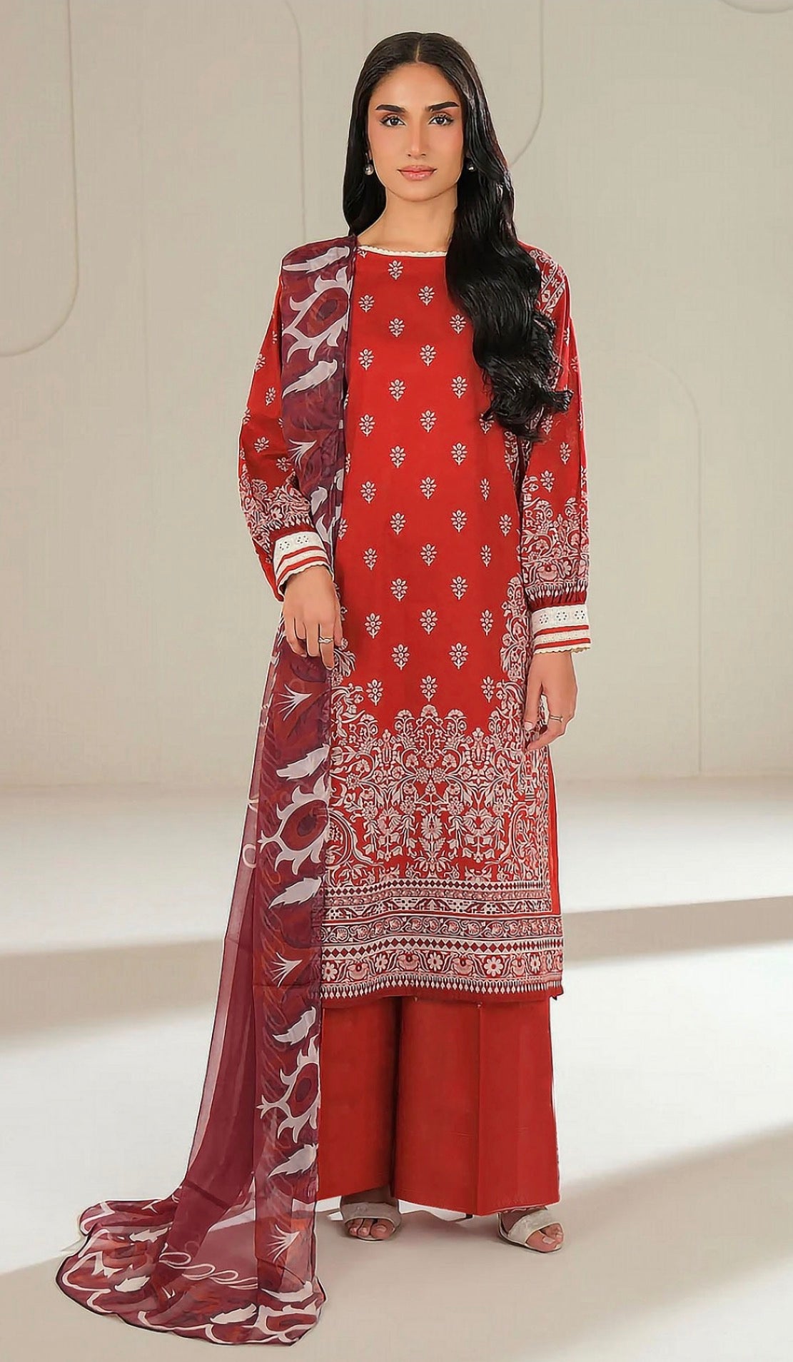 Sapphire Digital Printed Lawn 3PC