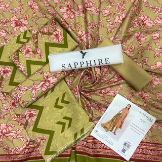 Sappphire Printed Linen-3PC