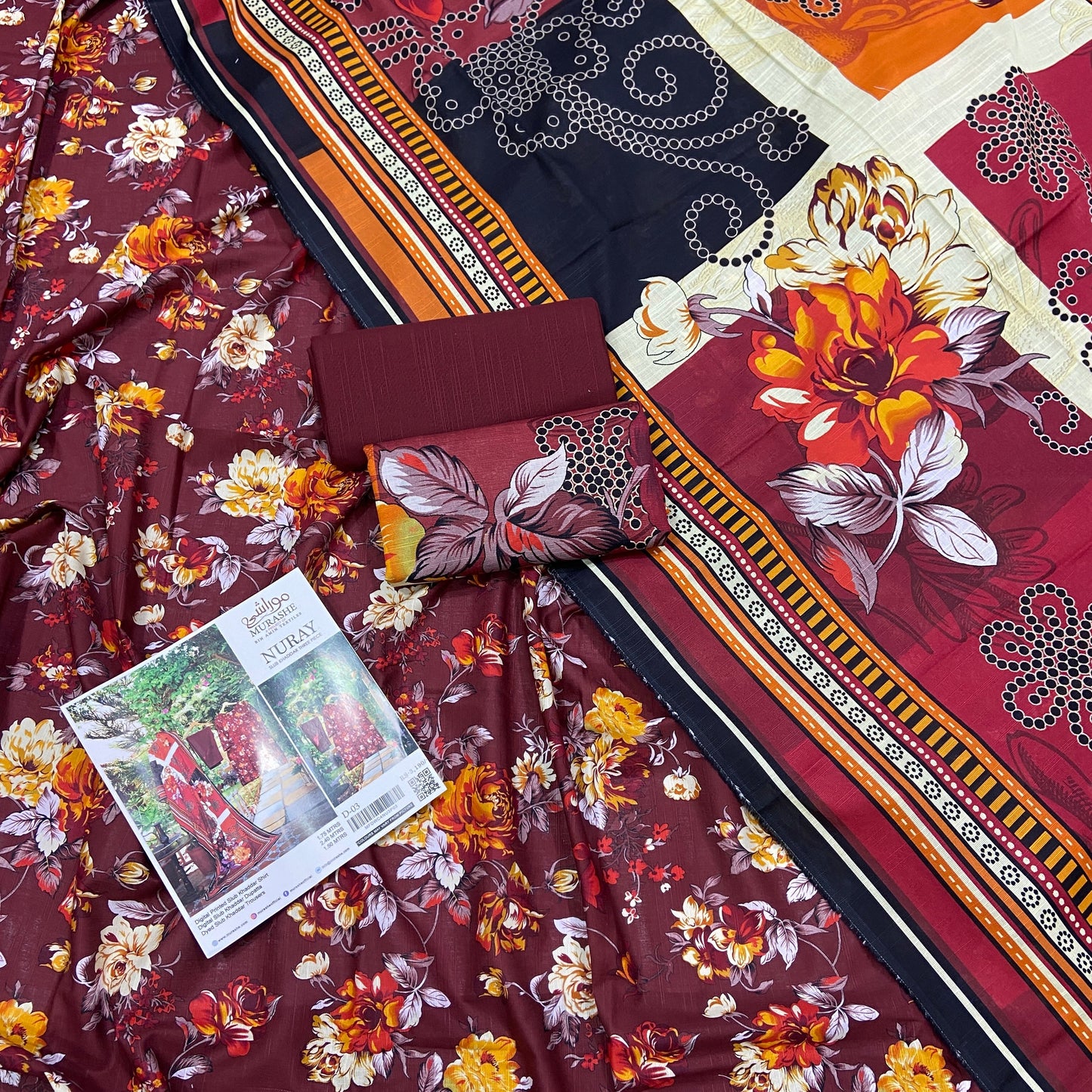 Nuray By Murashe Slub Khaddar 3PC