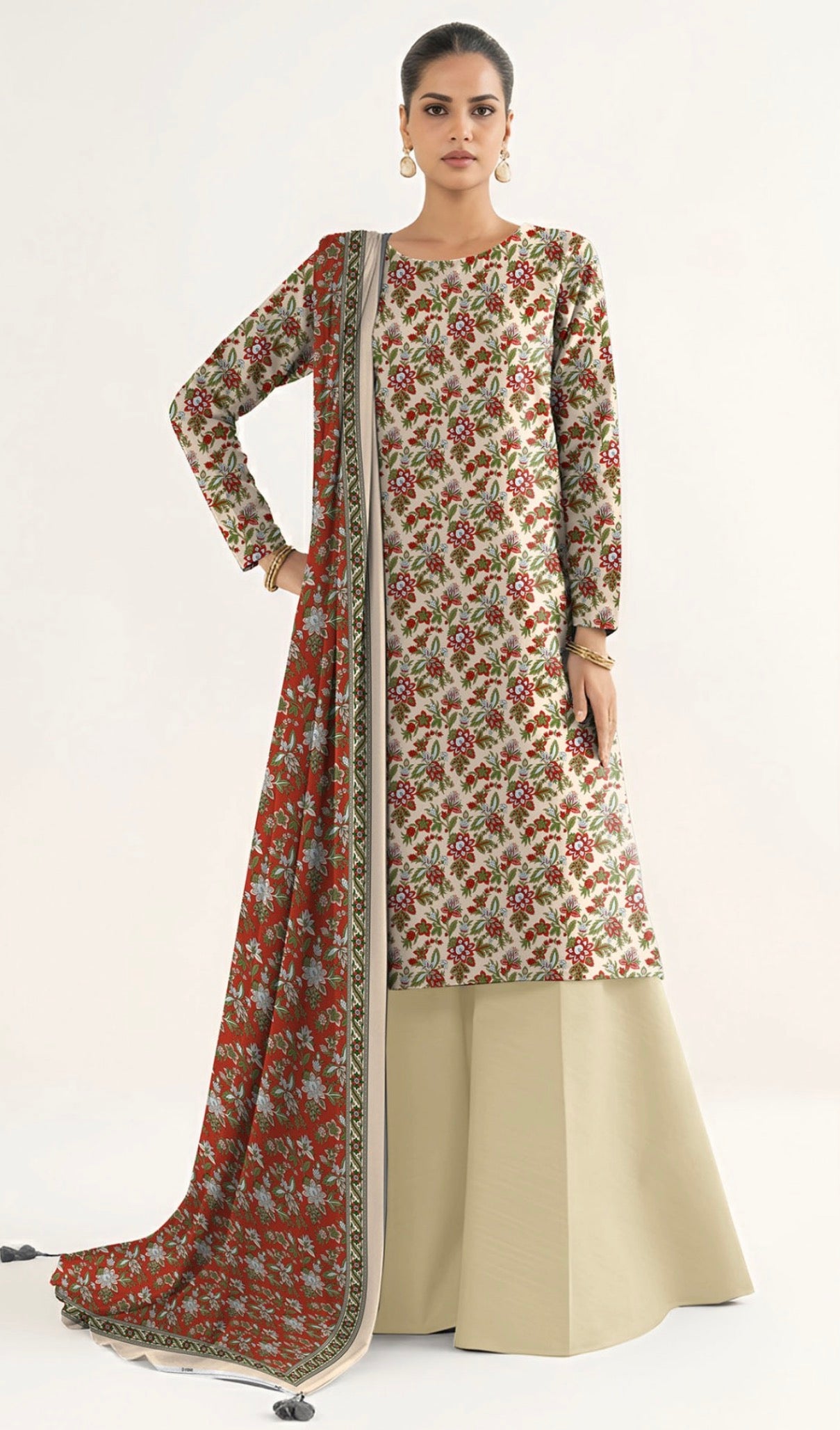 Sapphire Digital Printed Lawn 3PC