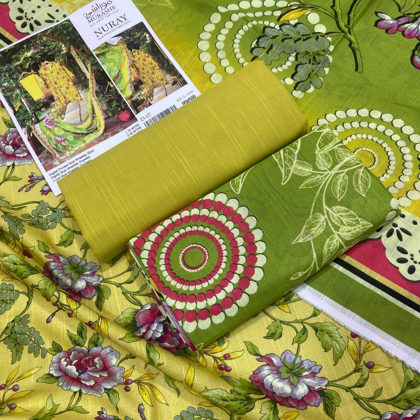 Nuray By Murashe Slub Khaddar 3PC