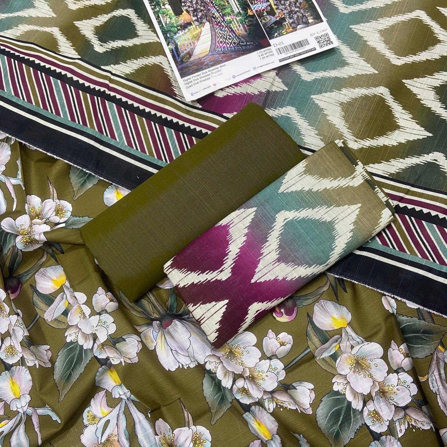 Nuray By Murashe Slub Khaddar 3PC