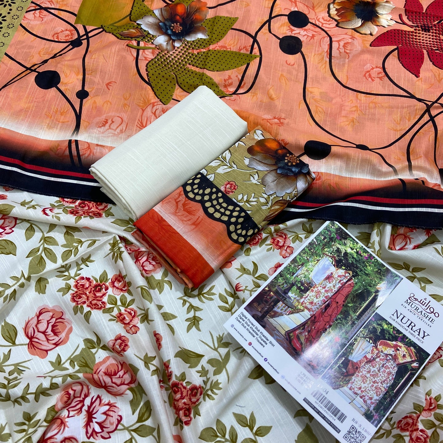 Nuray By Murashe Slub Khaddar 3PC