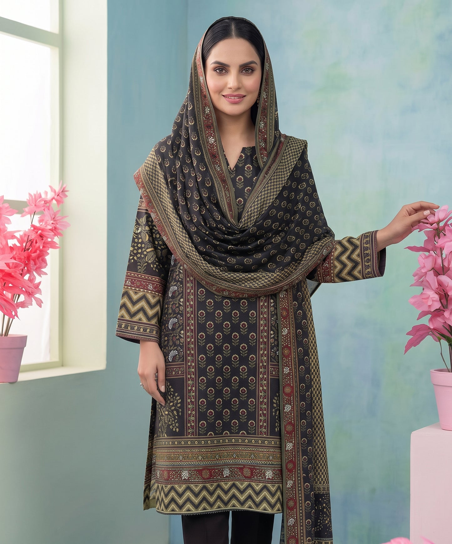 Jofa Digital Fancy Printed Lawn 3PC
