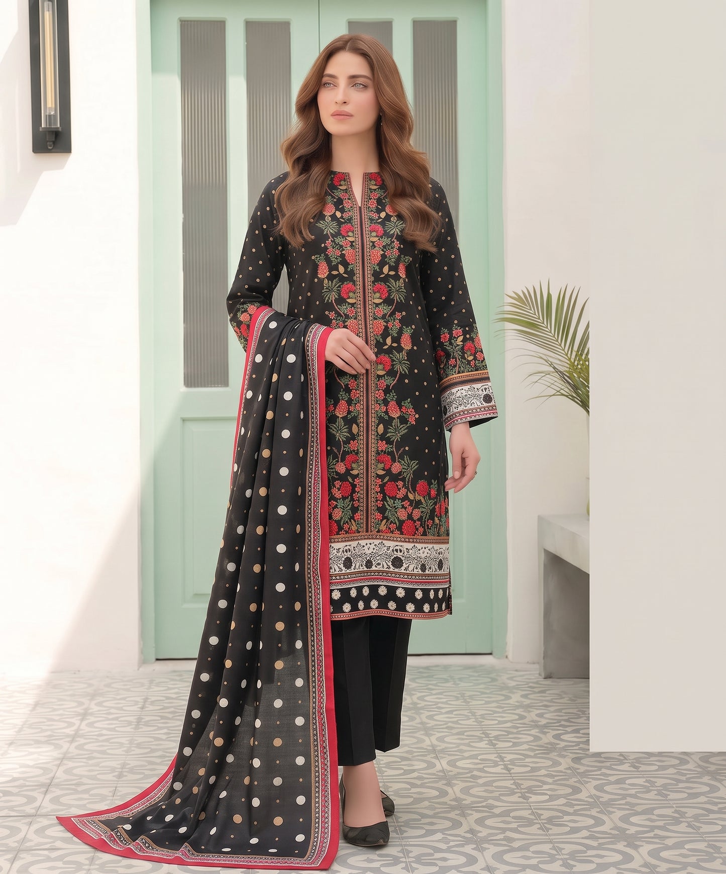 Nisha Designer Digital Printed Lawn 3PC