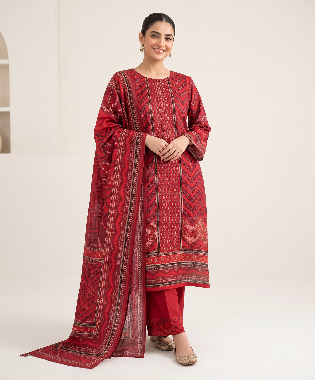 Nishat Digital Printed Linen 3PC