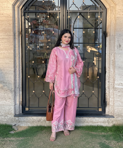 Aneelas Embroidered Dhanak 3PC