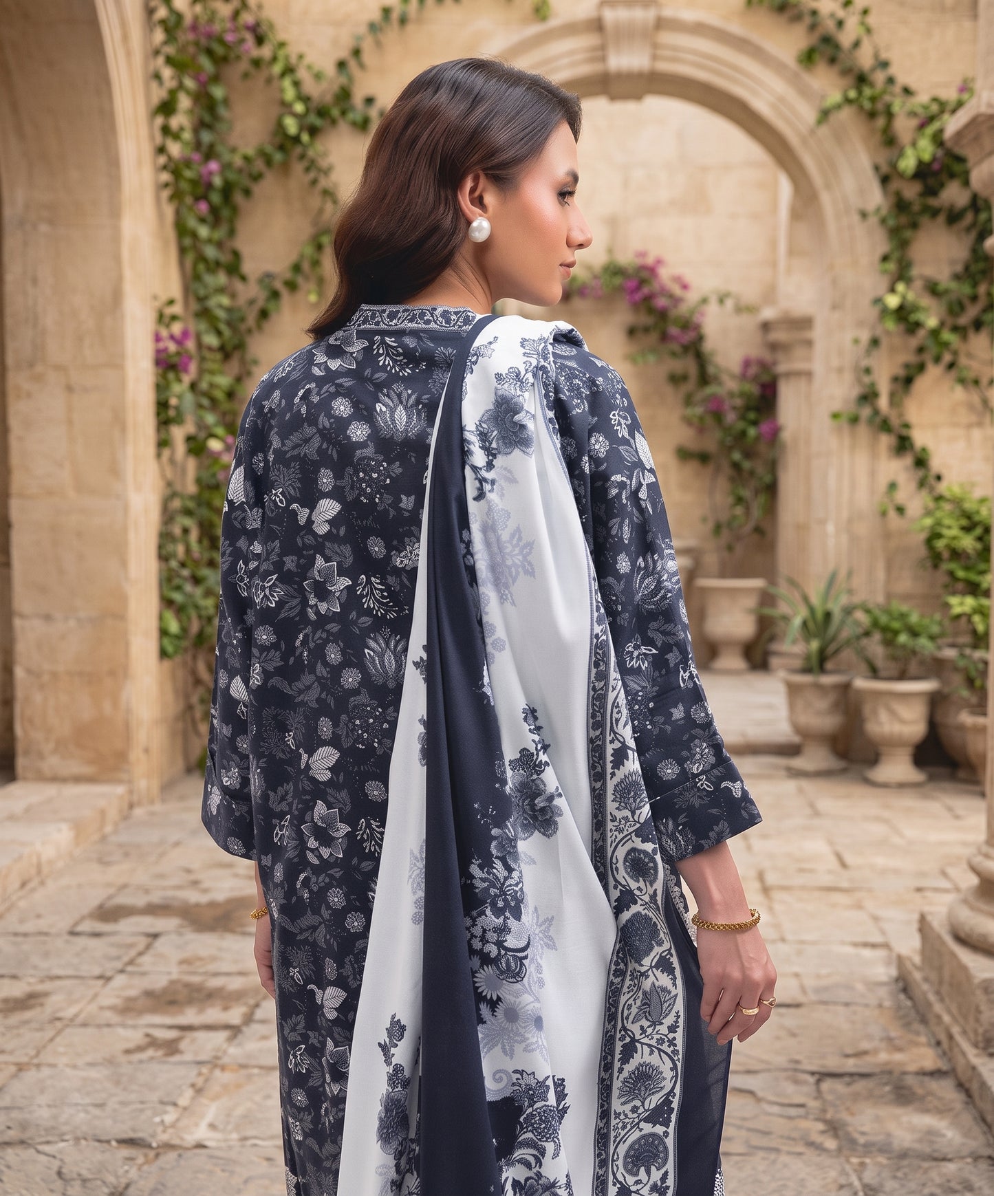 Raqs By Uneq Digital Printed Cotton Viscose 3PC