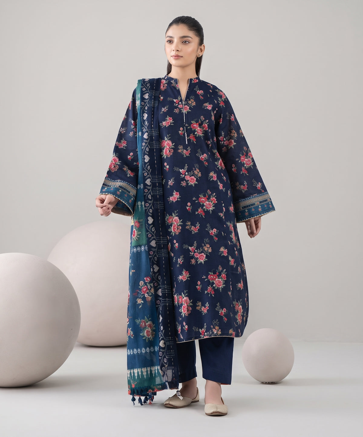 Nishat Digital Printed Linen 3PC