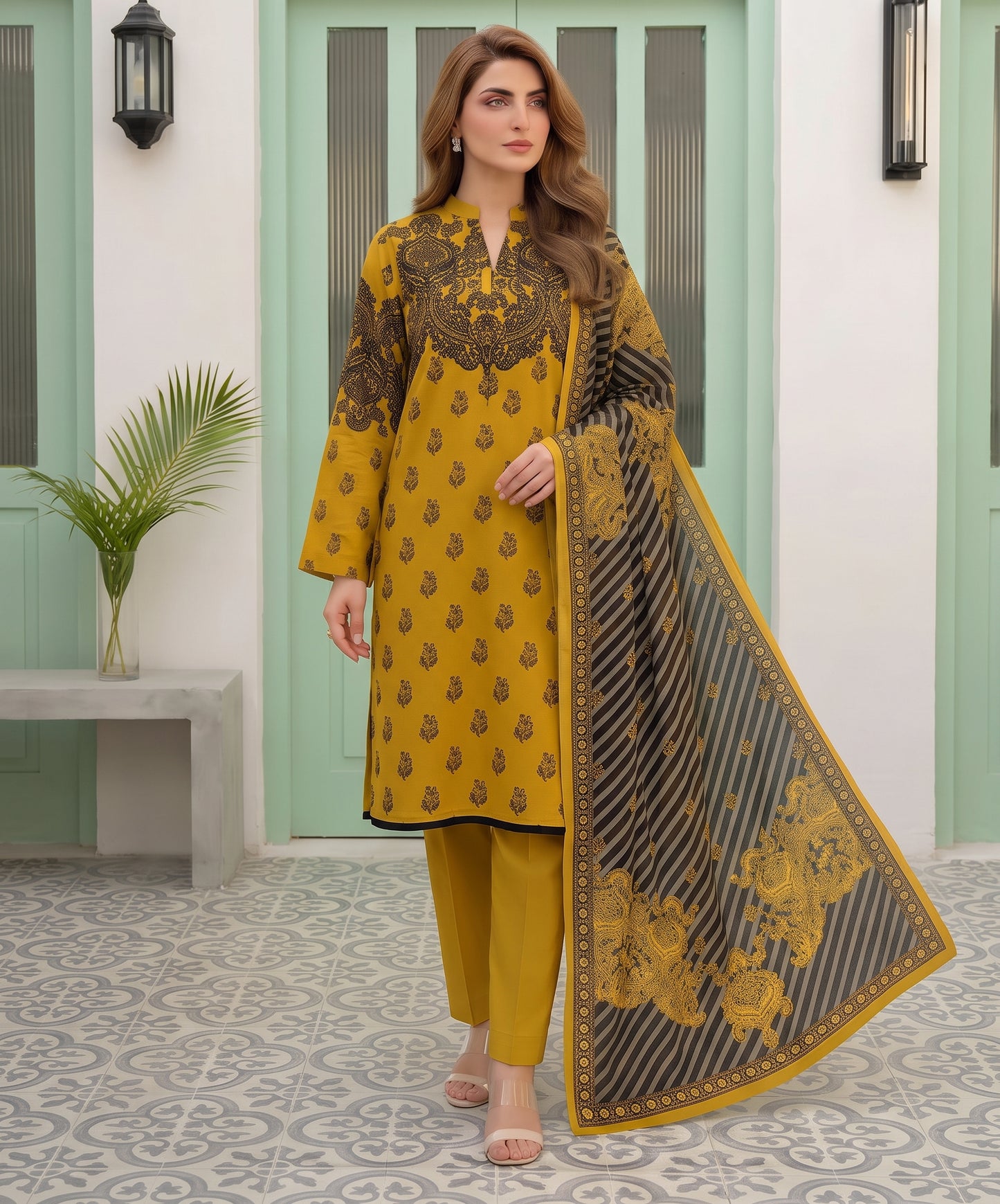 Nisha Designer Digital Printed Lawn 3PC