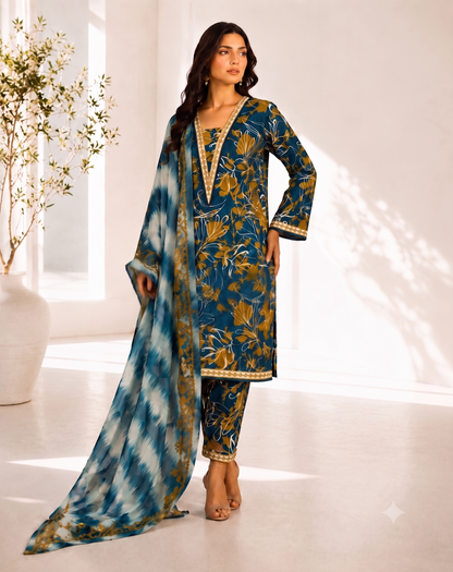 Bin Saeed Digital Printed Lawn 3PC