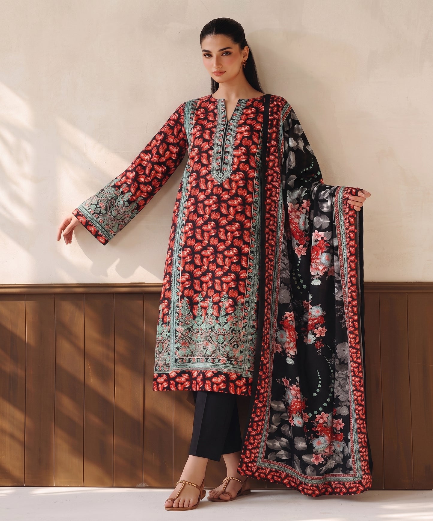 Baroque Digital Printed Lawn 3PC
