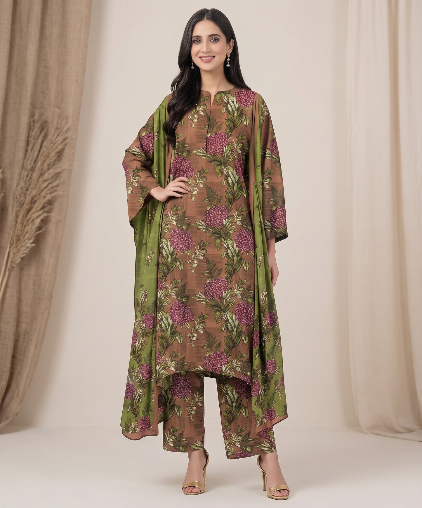 Bareeze Summer Digital Printed Lawn 3PC