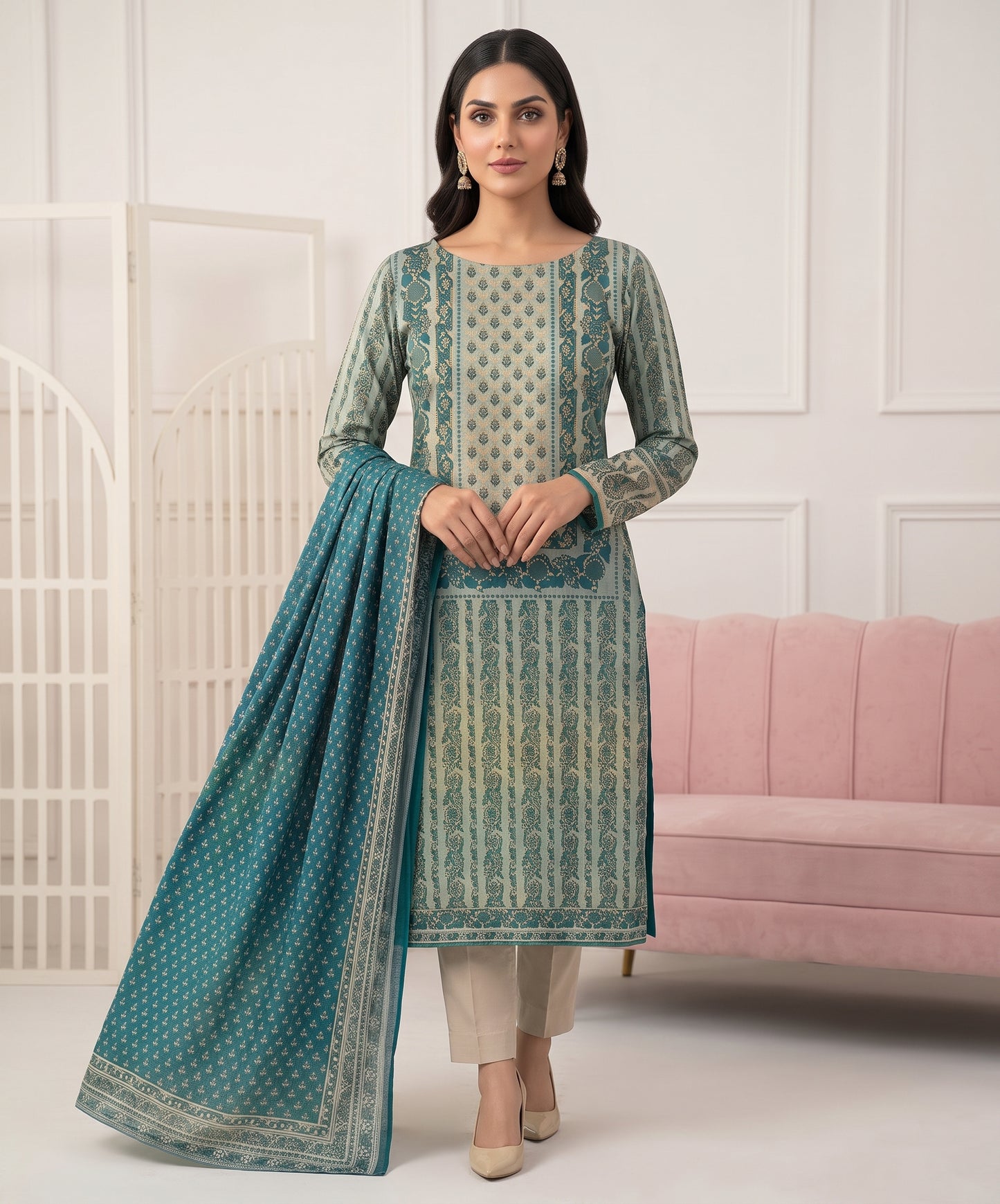 Jofa Digital Fancy Printed Lawn 3PC