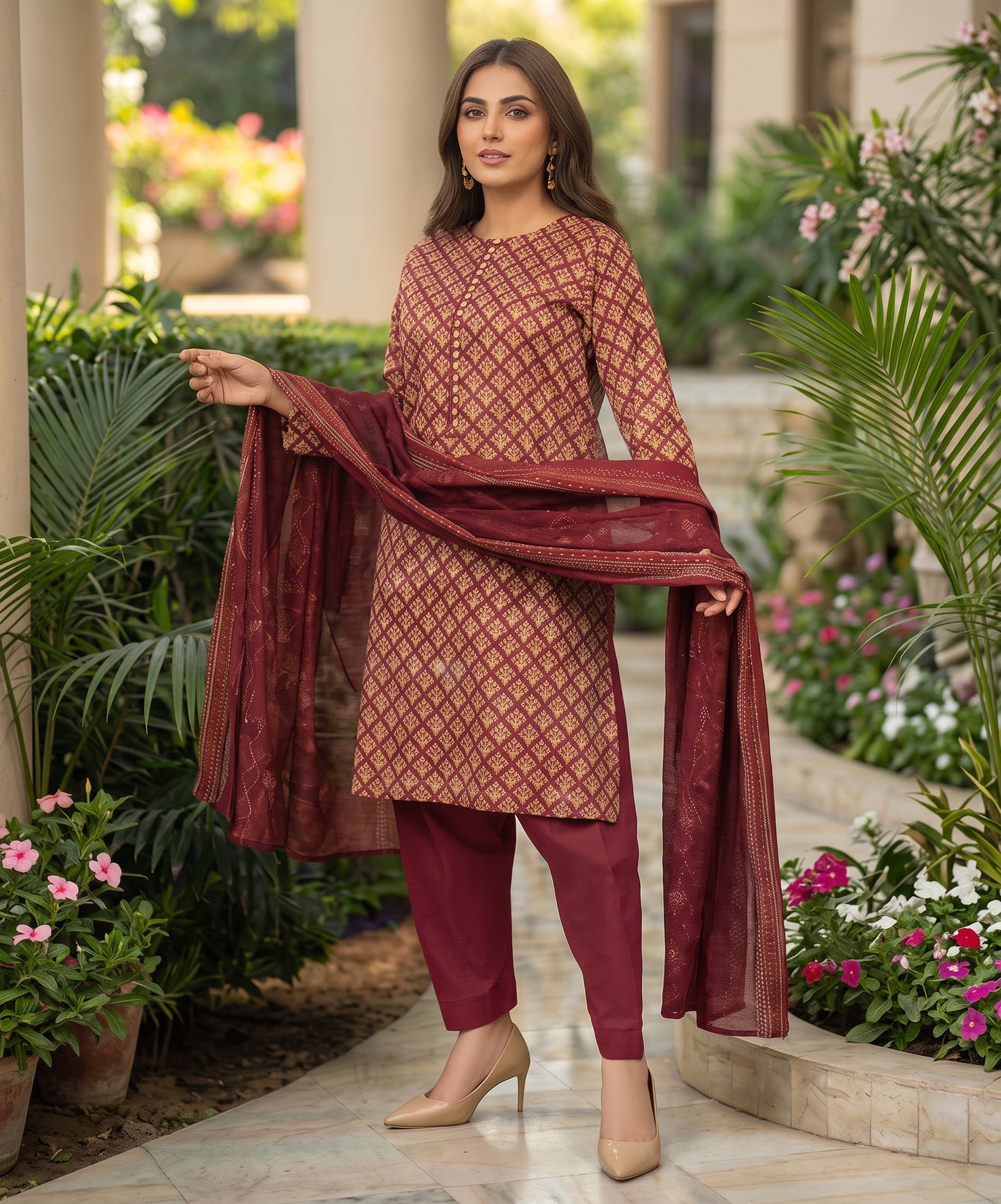 Saya Digital Printed Lawn 3PC
