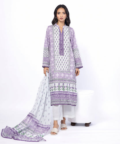 Khaadi Digital Printed Linen 3PC