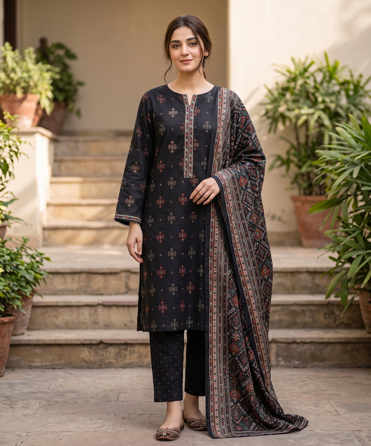 Narmin By Narkins Digital Printed Khaddar 3PC
