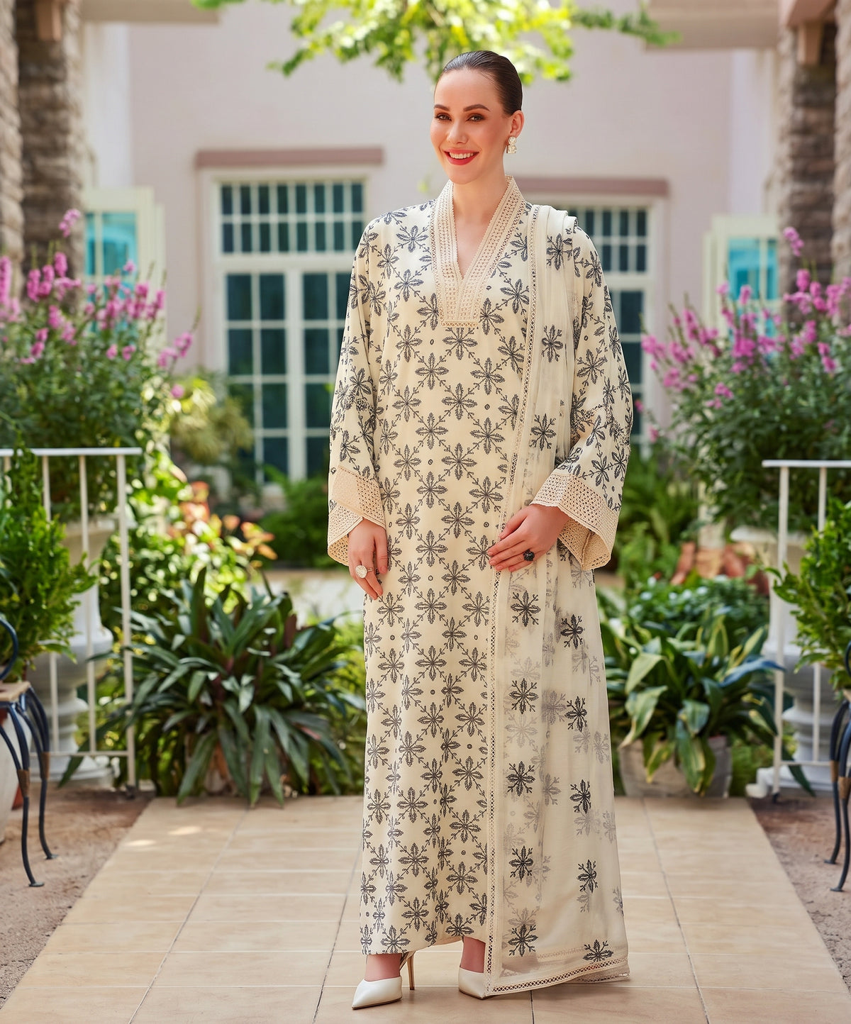 Bareeze Embroidered Dhanak 3PC