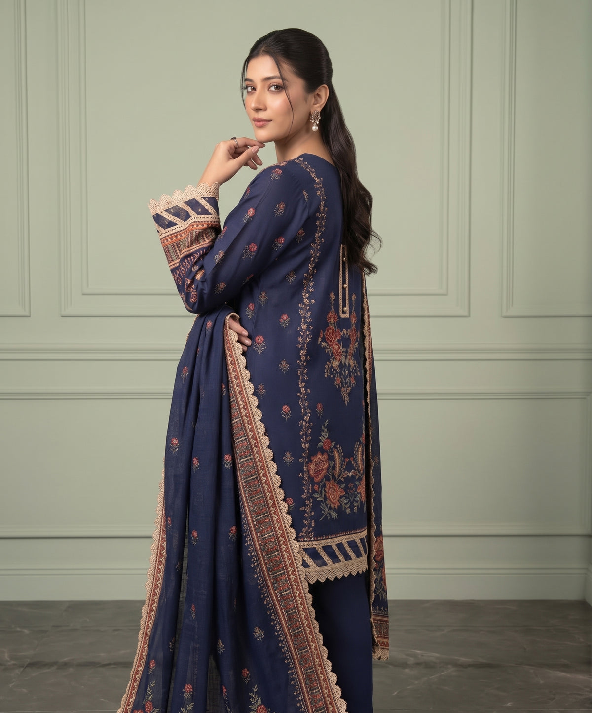 Mausummery Digital Printed Linen 3PC