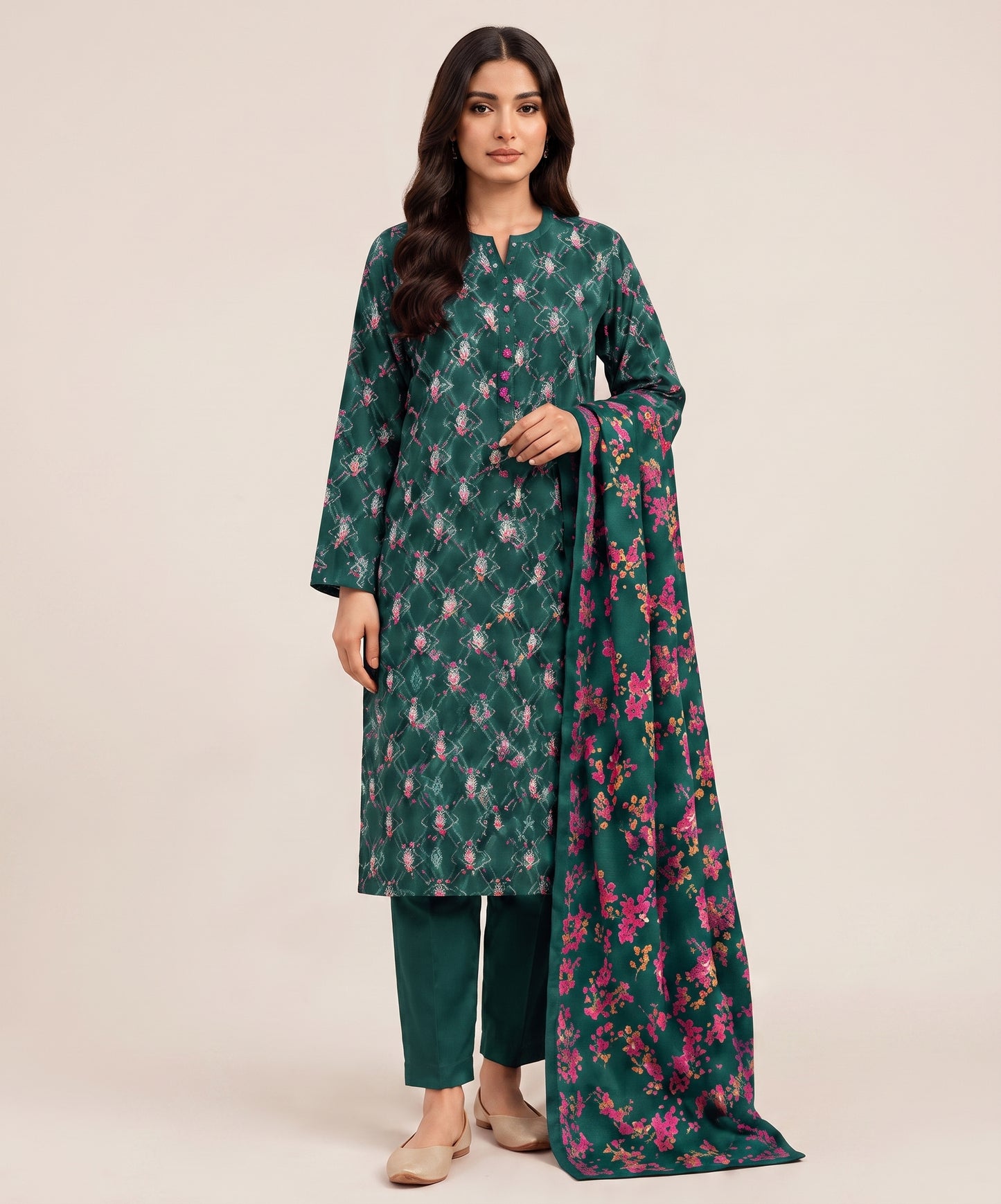 Kayseria Digital Printed Lawn 3PC