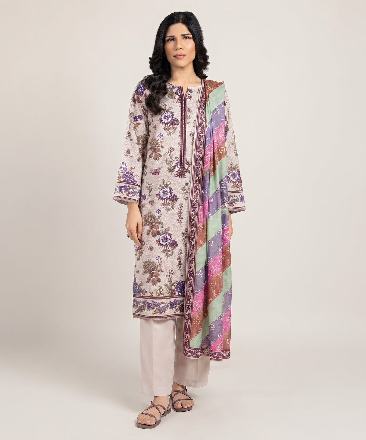 Alkaram Digital Printed Khaddar 3PC