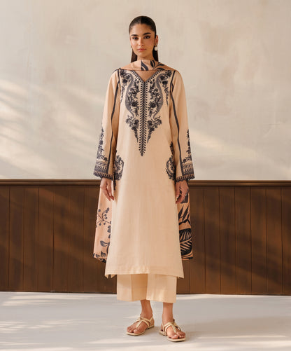 Baroque Emb Dhanak 3PC