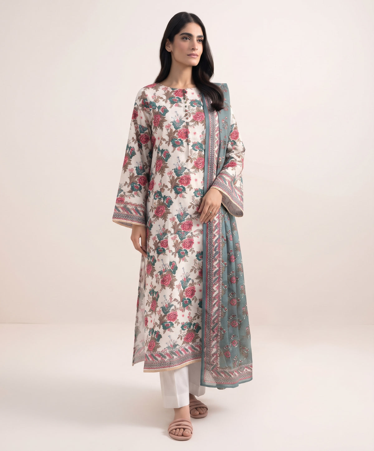 Sapphire Digital Printed Khaddar 3PC