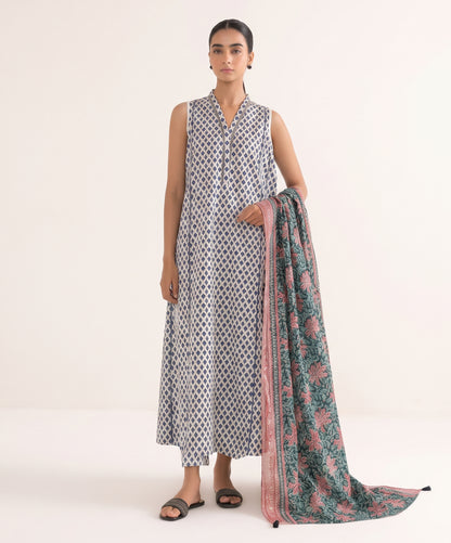 Sapphire Digital Printed Linen 3PC