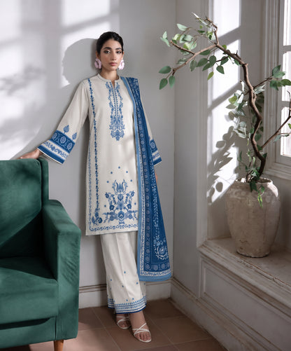 Aenna By Shanaya Digital Printed Corduroy Khaddar 3PC