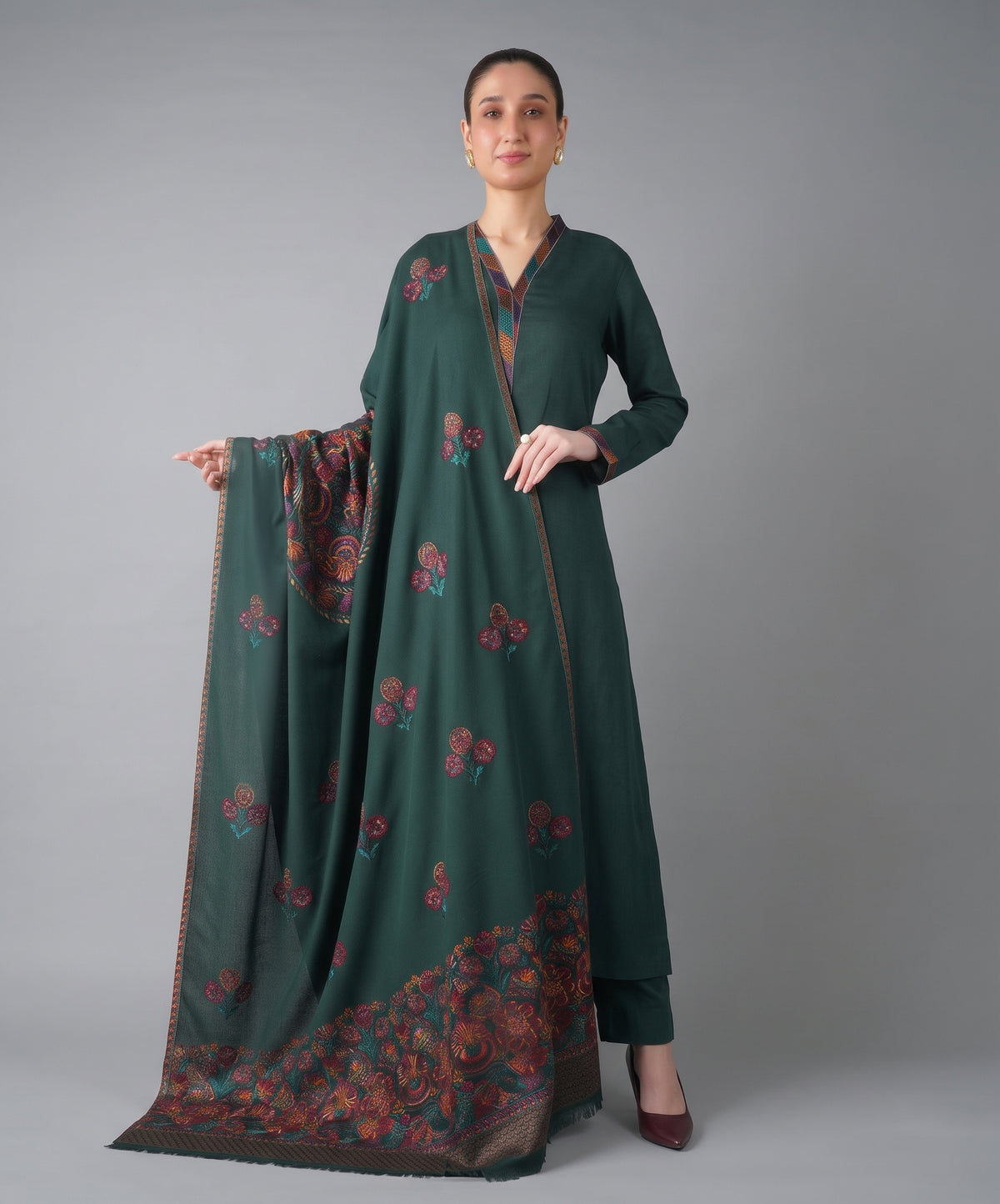 Bareeze Embroidered Dhanak 3PC