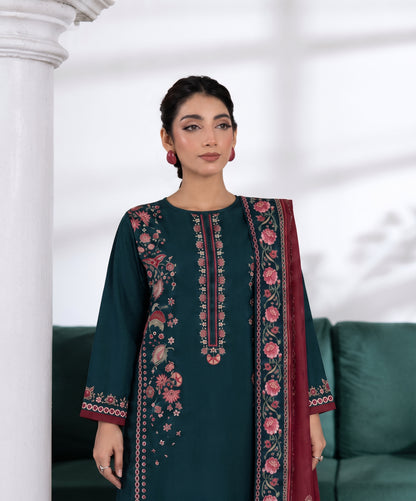 Aenna By Shanaya Digital Printed Corduroy Khaddar 3PC