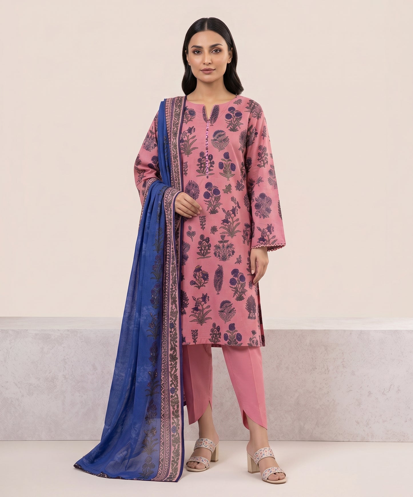 Khaadi Digital Printed Lawn 3PC