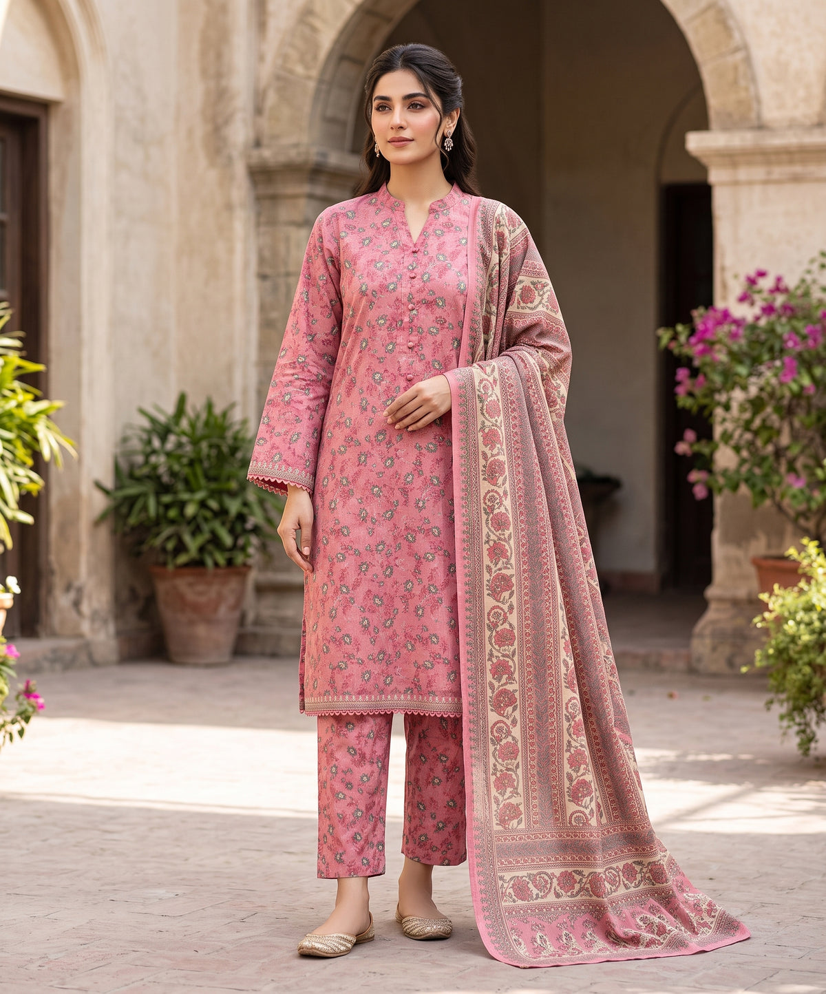 Narmin By Narkins Digital Printed Khaddar 3PC