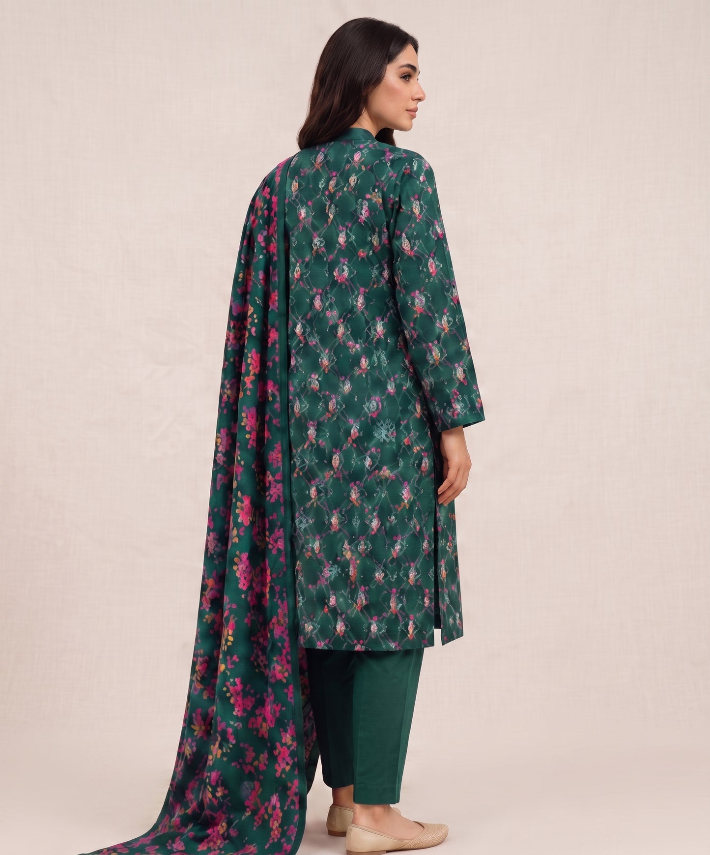 Kayseria Digital Printed Lawn 3PC
