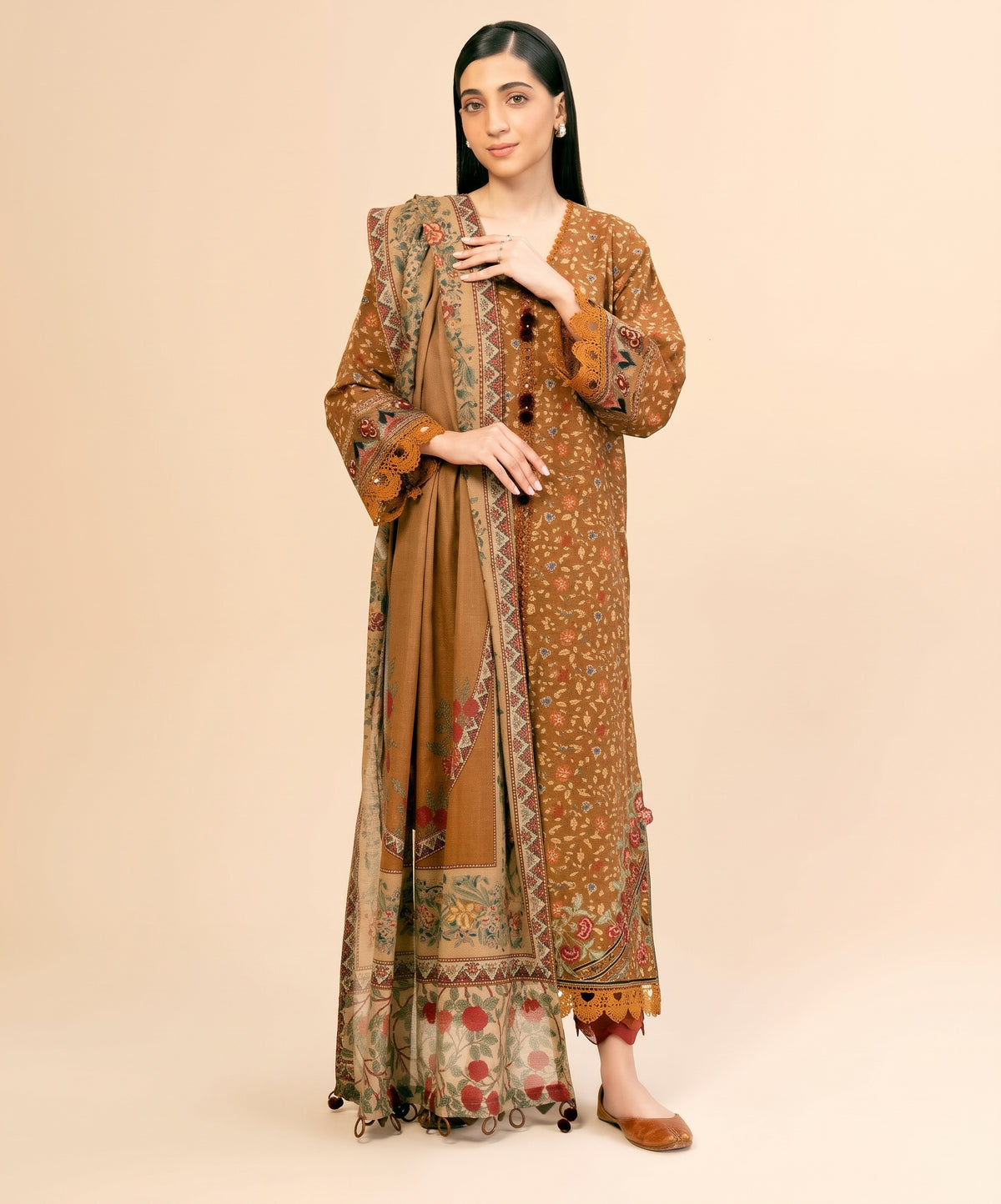 Nishat Digital Printed Linen 3PC