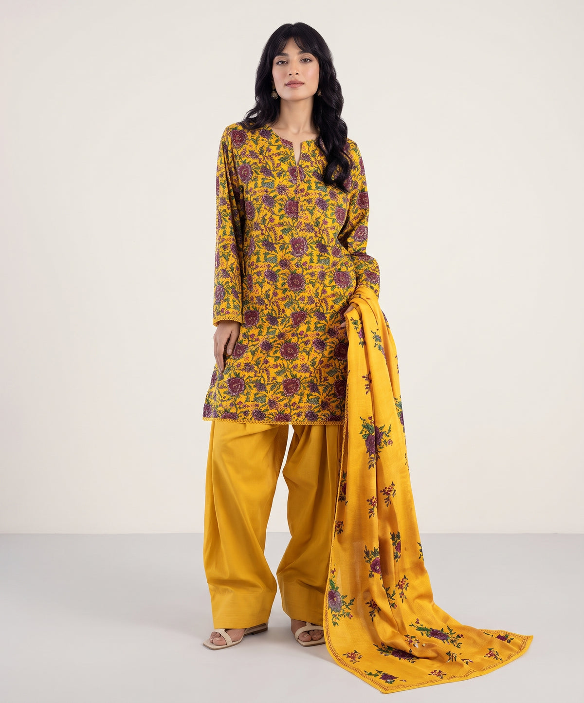 Khaadi Digital Printed Linen 3PC