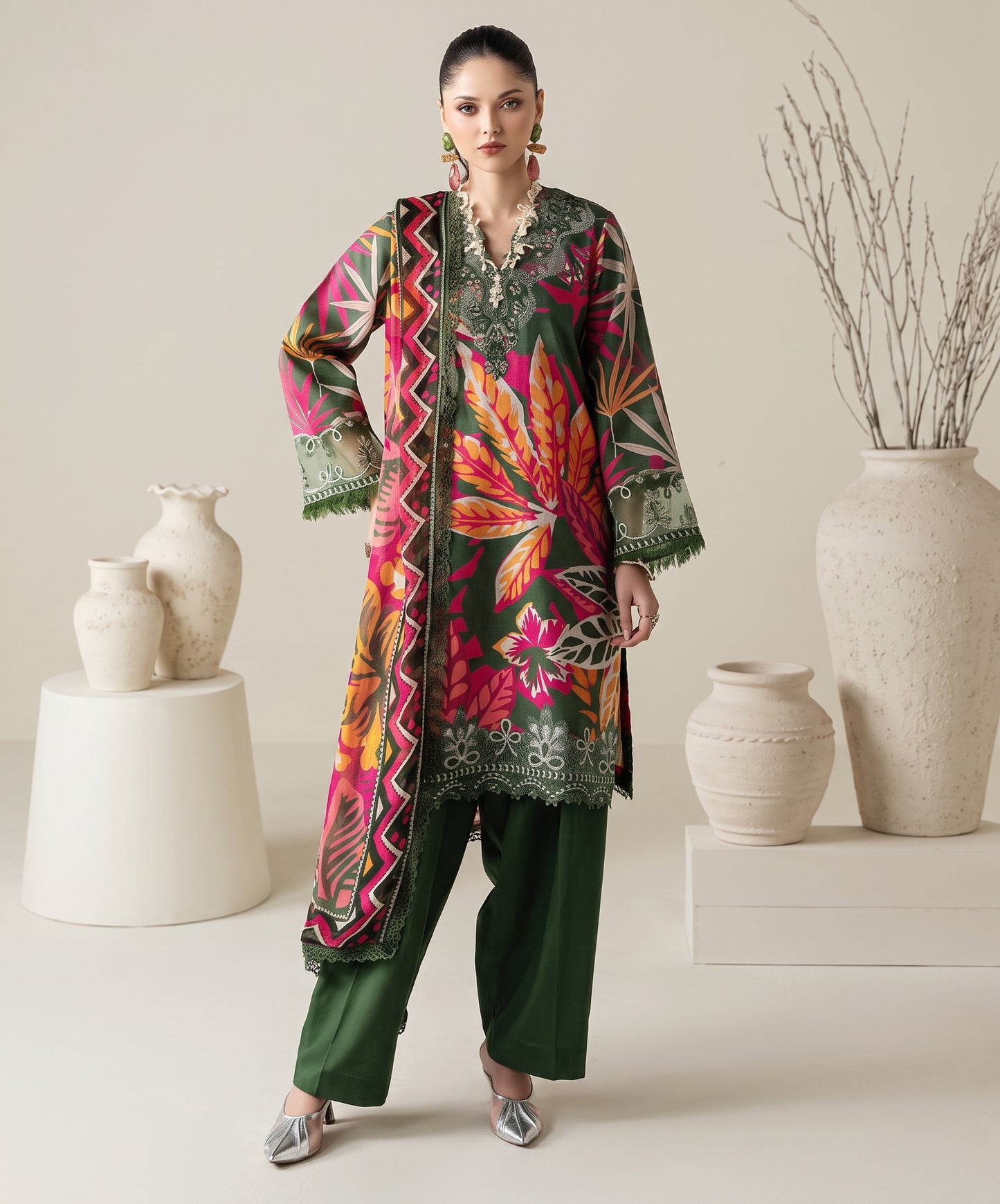 Zyrah By Naqsh Digital Printed Filament Viscose 3PC