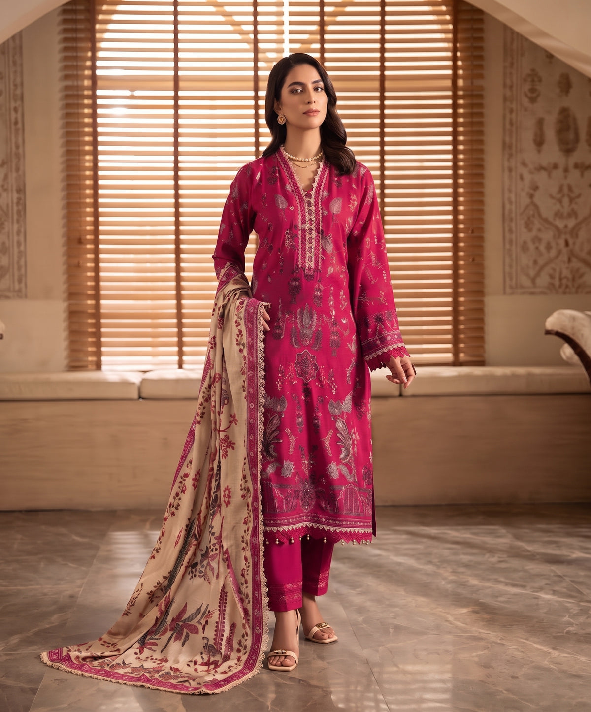 Mausummery Digital Printed Linen 3PC