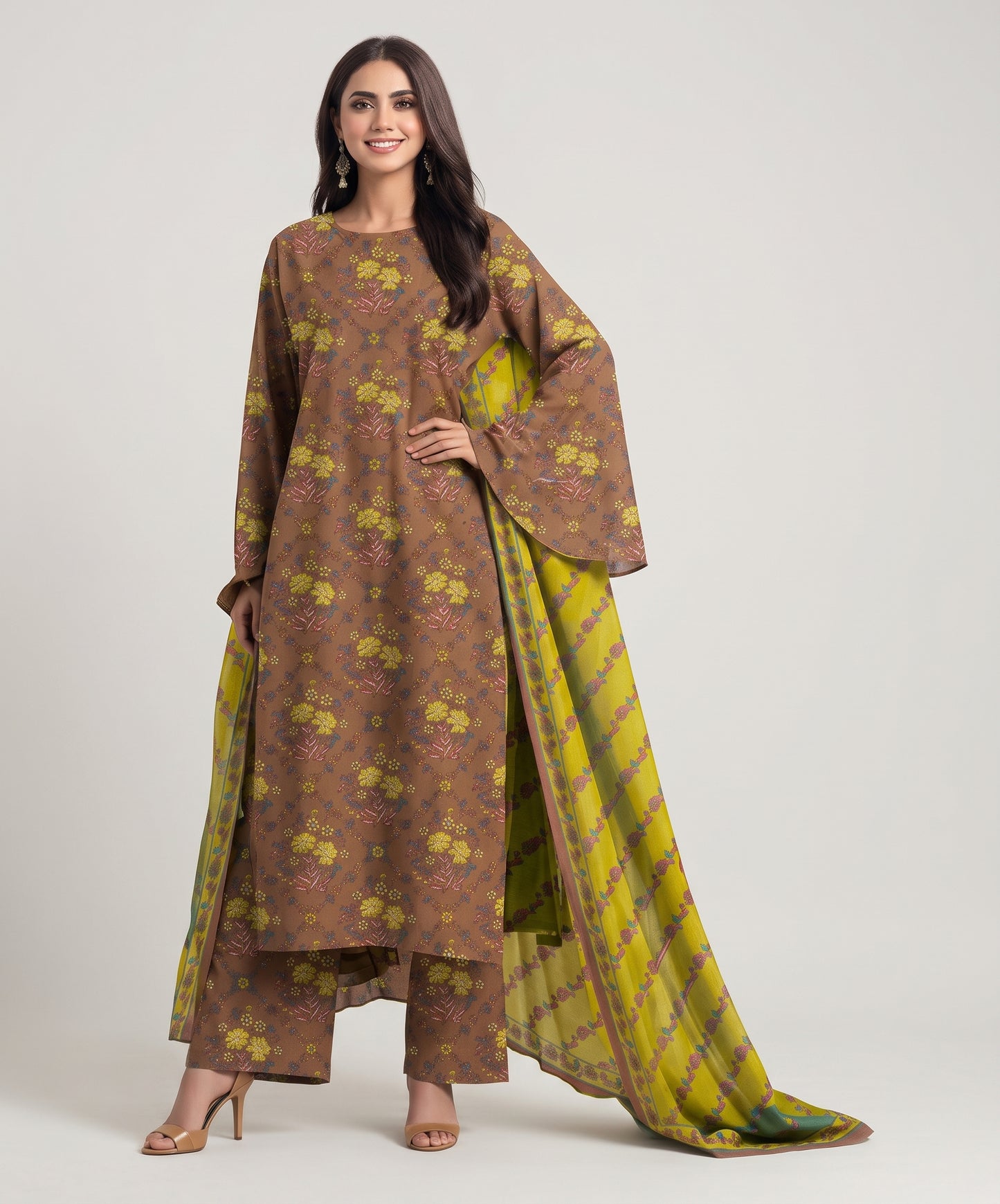 Bareeze Summer Digital Printed Lawn 3PC
