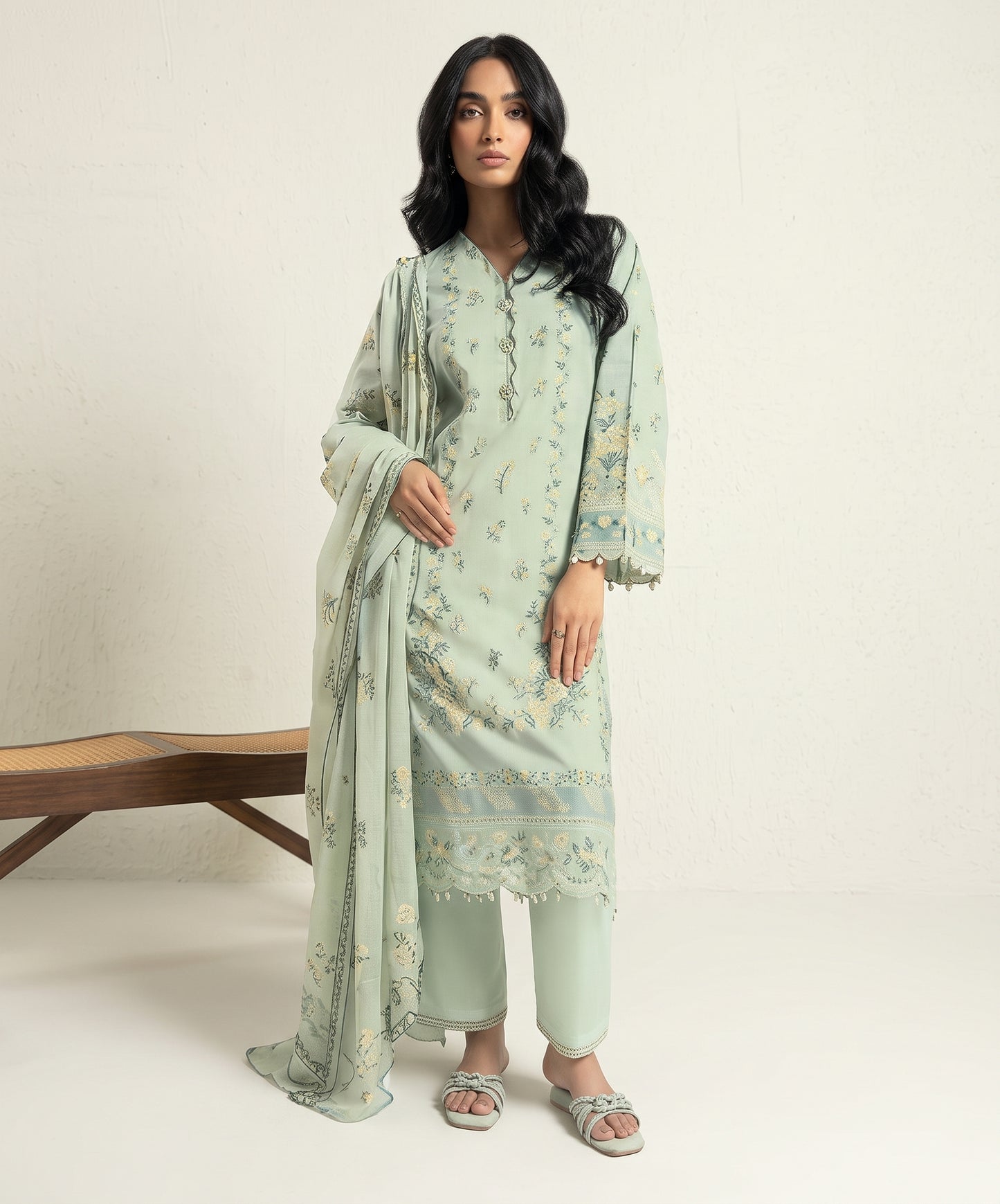 Alkaram Classic Digital Printed Lawn 3PC
