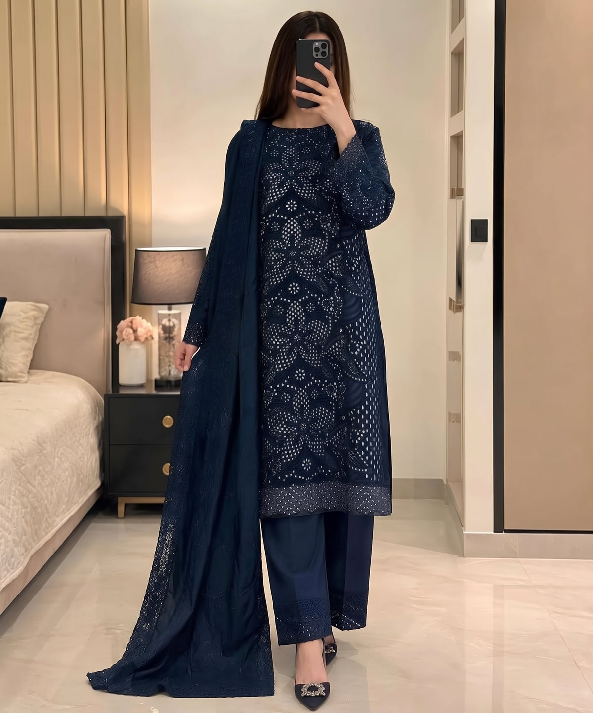 Mbroidered By Maria B Embroidered Dhanak 3PC
