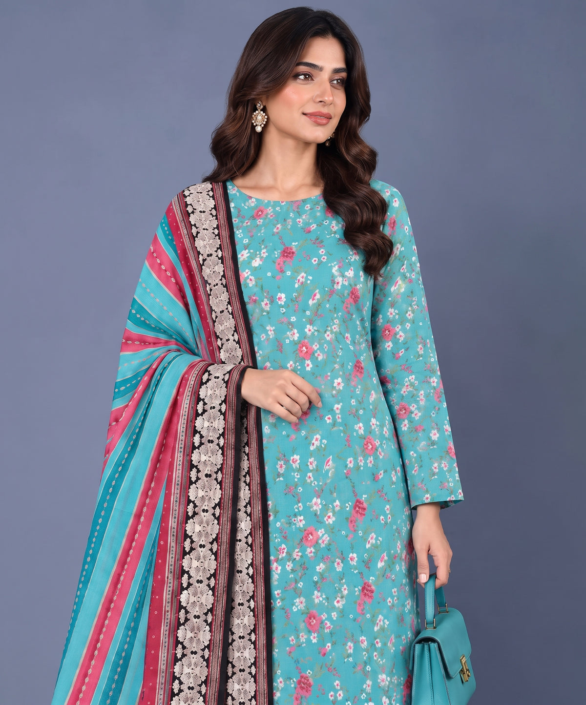 Bareeze Digital Printed Khaddar 3PC