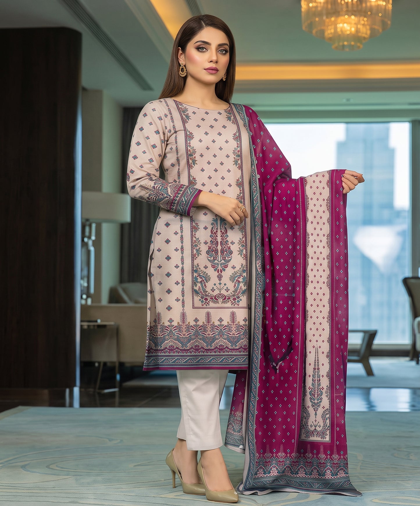 Bareeza Summer Digital Printed Lawn 3PC