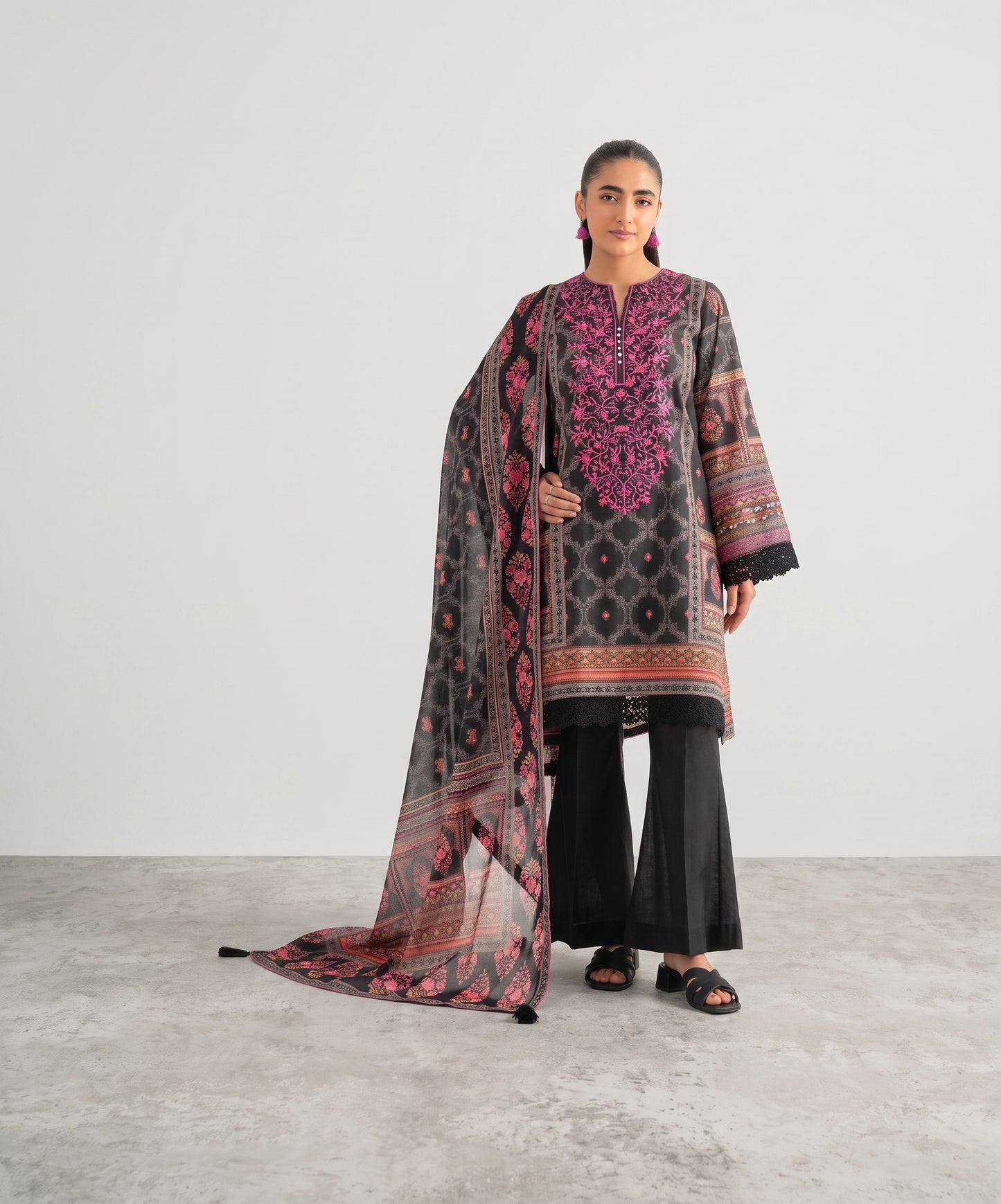Nishat Digital Printed Linen 3PC
