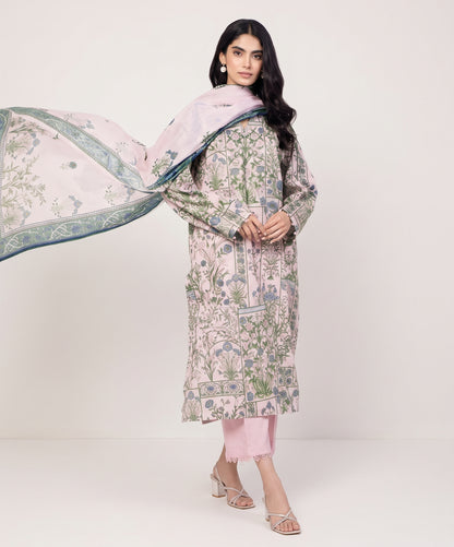 Khaadi Digital Printed Linen 3PC