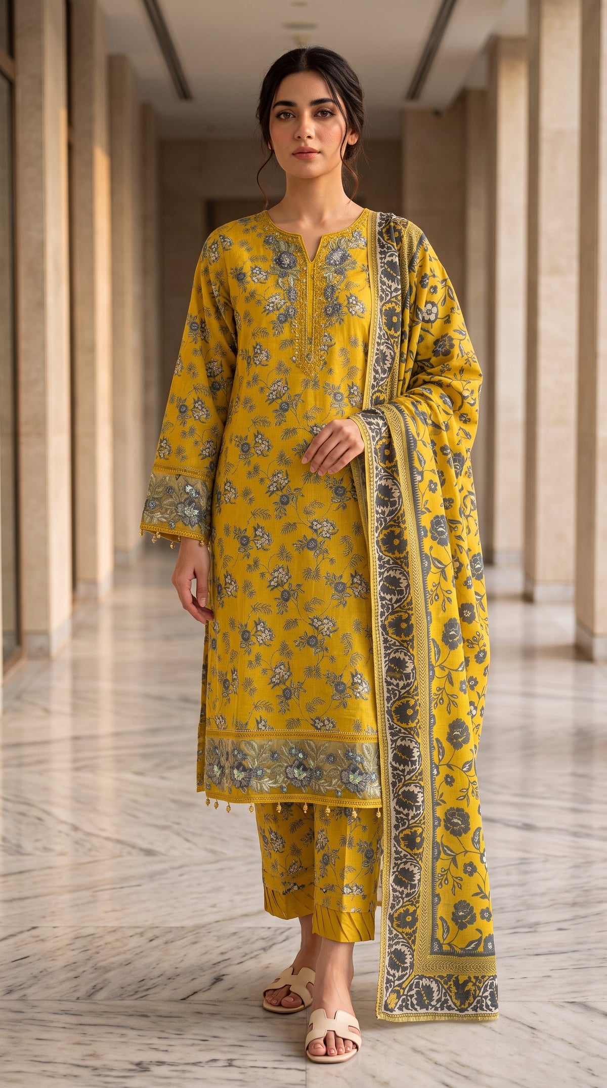 Bahar By Beechtree Premium Stitched Bana Dora Viscose 3PC