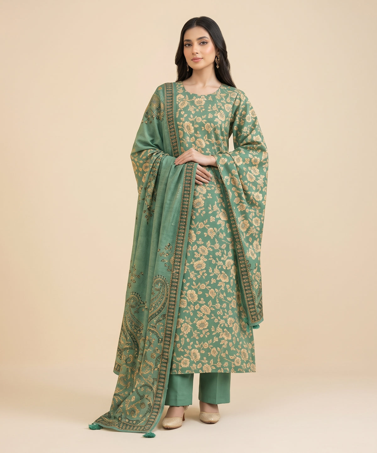 Nishat Digital Printed Linen 3PC