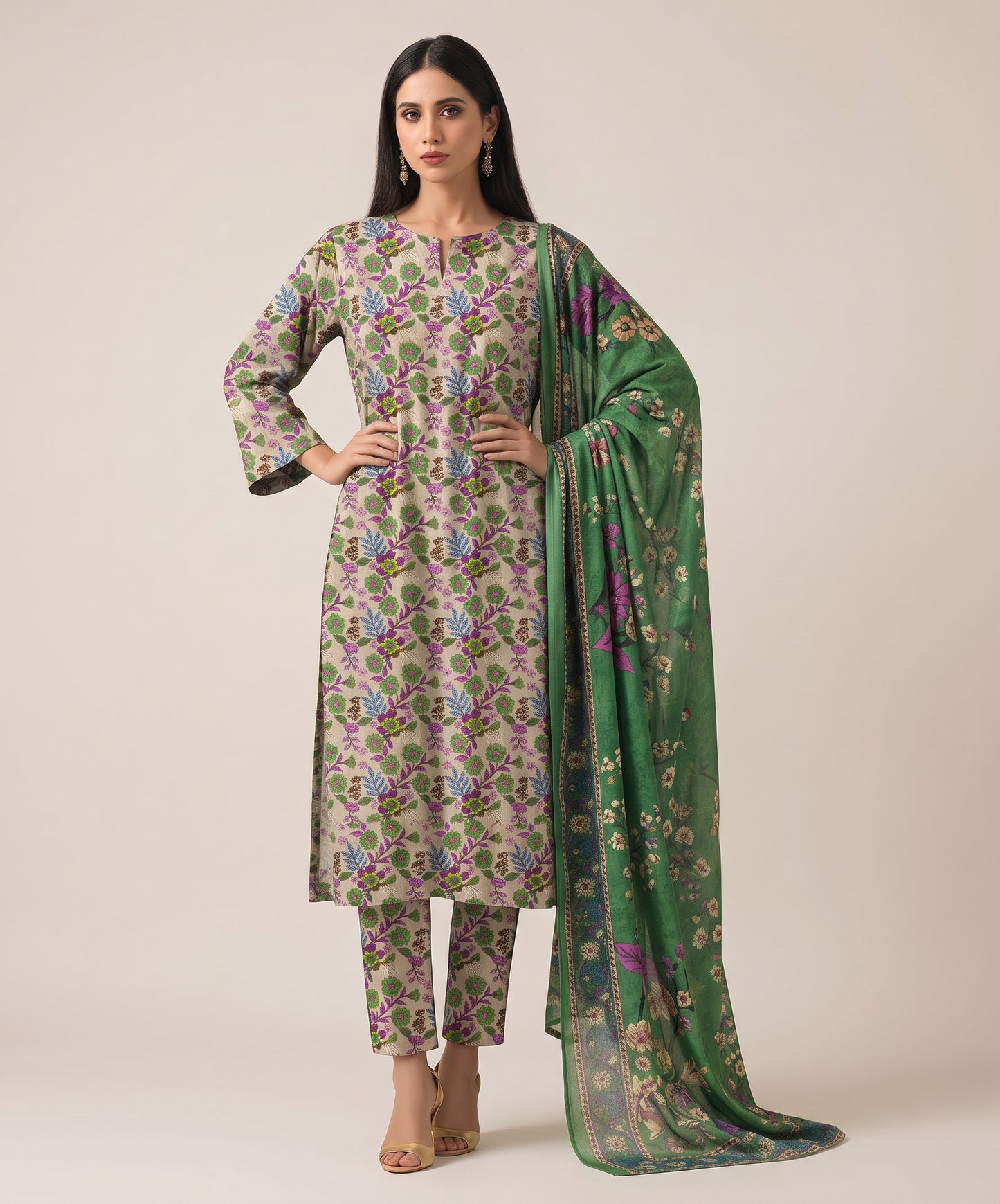 Bareeze Summer Digital Printed Lawn 3PC